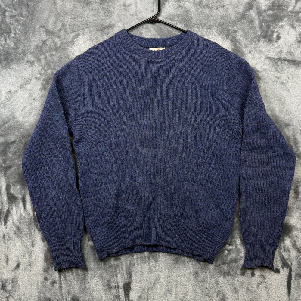 EMS Sweater Mens Large Blue Good Crewneck Knit Outdoor Marl Pullover
